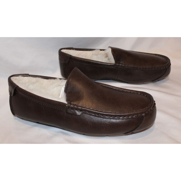 Koolaburra By Ugg Men's Tipton Smooth Slippers BROWN NIB - Picture 3 of 6